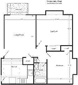 Two Bedroom Floorplan