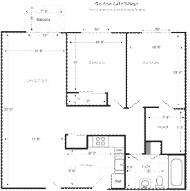 Two Bedroom Deluxe Floorplan